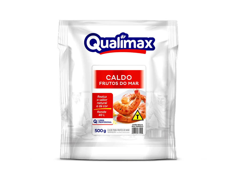 CALDO PARA FRUTOS DO MAR QUALIMAX 500 G (CX 20 PCT)